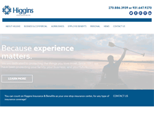 Tablet Screenshot of higgins-ins.com